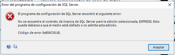 Errores Al Instalar Sql Server Express 2017 En Windows 10 Problemas