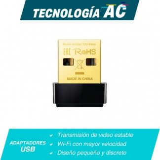 Adaptador WiFi USB Dual Band TP-LINK Archer T2U Nan