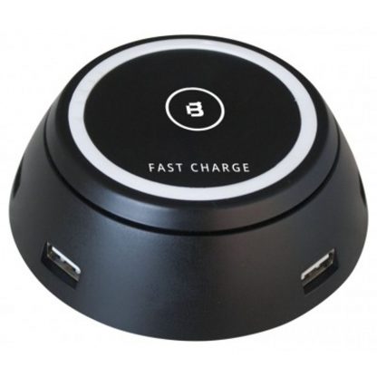Cargador inalámbrico Blackpcs Volcano negro wireless