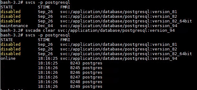 postgresql en mantenimiento