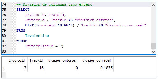 SQL básico: Operadores y funciones matemáticas. – SCyASIG