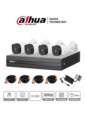 Kit de Videovigilancia Dahua Technology KIT/XVR1A04-I/4-B1A21N-0360B
