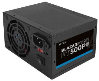 Fuente de Poder Blazar Prime ACTECK FT500P 500W. Ventilador: 80Mm.