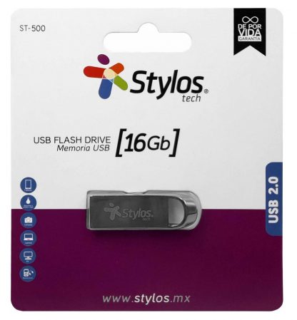 Memoria USB 2.0 16GB Stylos